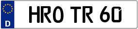 Truck License Plate